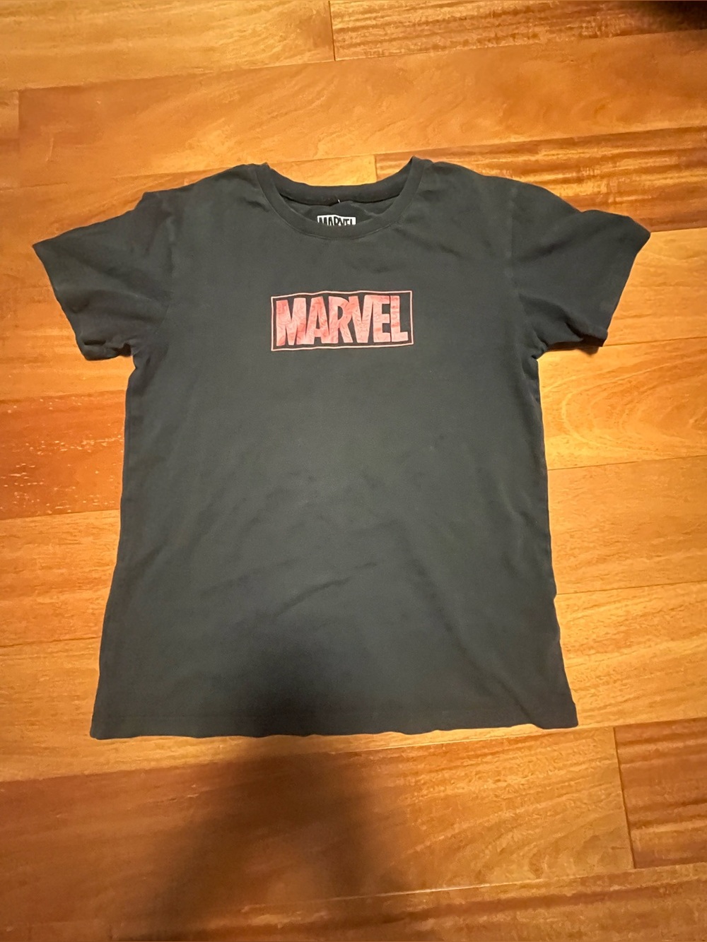 Marvel Kids Black Tee with Red Logo